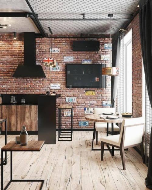 Интерьер в стиле лофт. 05