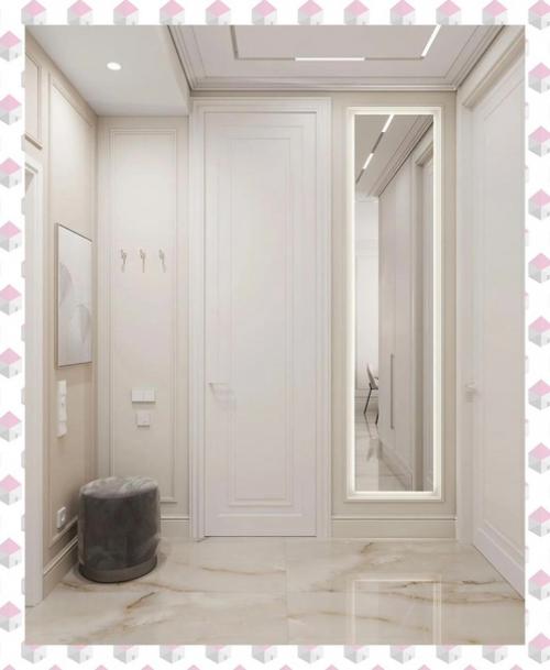 Любимый в наших широтах бежевый цвет и его оттенки, молдинги и много света и воздуха. 04