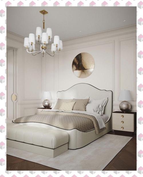 Лёгкая и воздушная спальня. 01