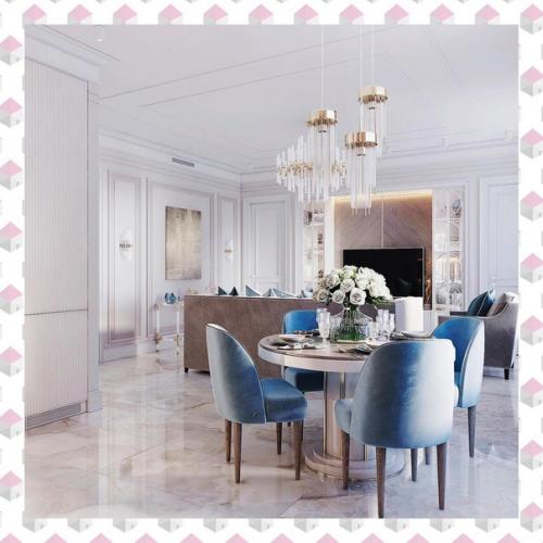 Нежная кухня - гостиная, площадью - 35 кв.