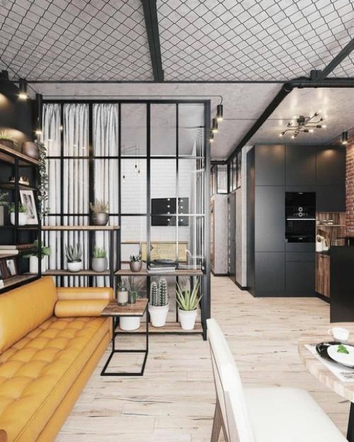 Интерьер в стиле лофт. 02