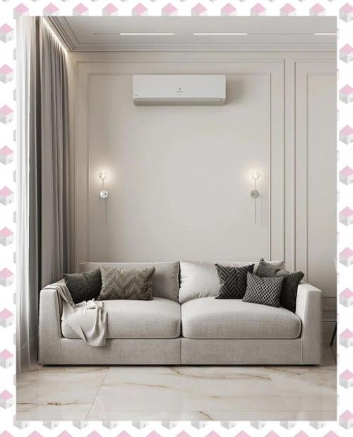 Любимый в наших широтах бежевый цвет и его оттенки, молдинги и много света и воздуха. 03