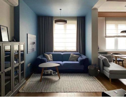 Вот такая красивая кухня - гостиная после ремонта. 07