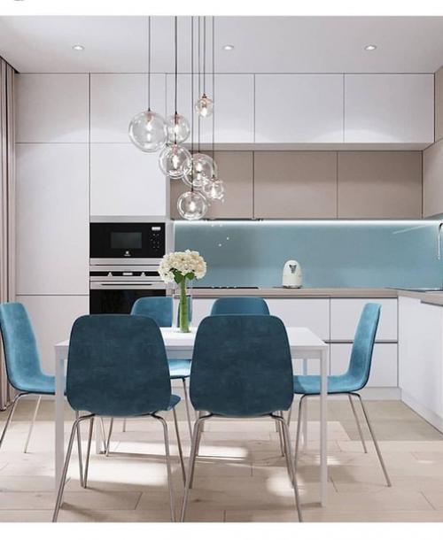 А как вы к голубому цвету на кухне относитесь? 06