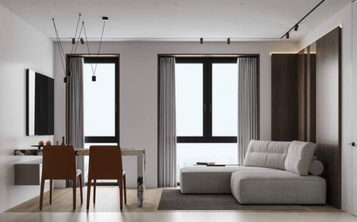 Панорамное остекление придает квартире особый шик и обеспечивает оптимальное количество естественного света. 03