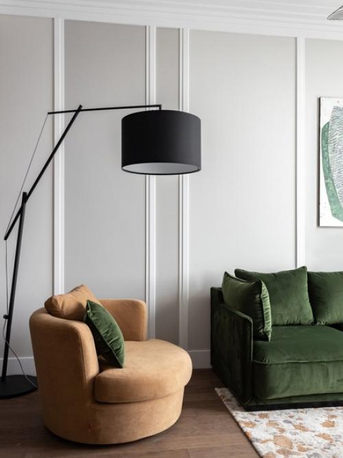 Современная евродвушка с зелеными акцентами. 02