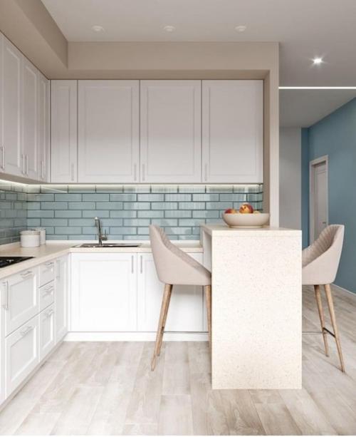 А как вы к голубому цвету на кухне относитесь? 05