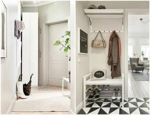 Варианты оформления небольших прихожих. 05