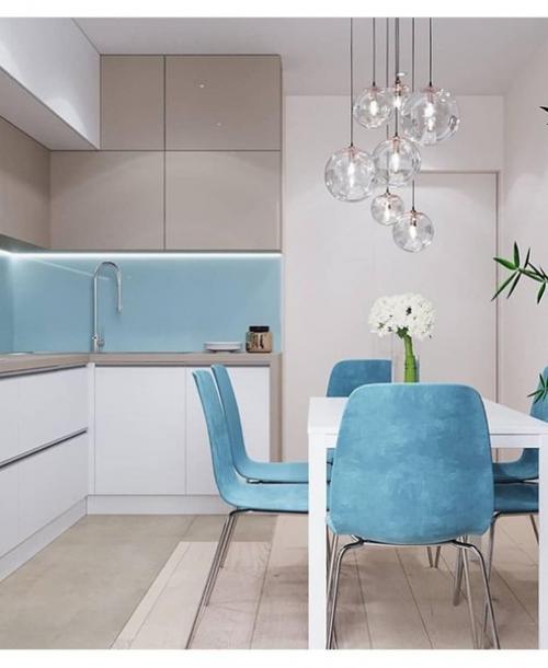 А как вы к голубому цвету на кухне относитесь? 08