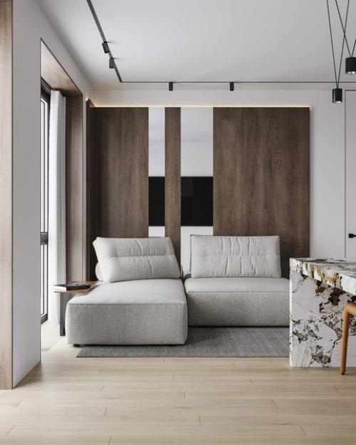 Панорамное остекление придает квартире особый шик и обеспечивает оптимальное количество естественного света. 02