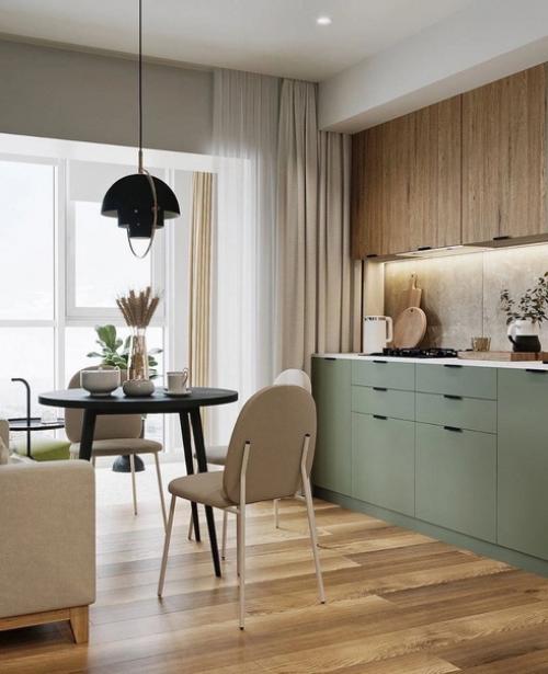 Однокомнатная квартира, общей площадью - 46 кв. 01