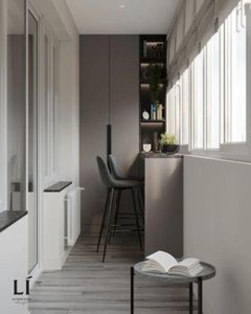 Лоджия - уютный уголок, который станет местом не только для отдыха, но и для работы. 03