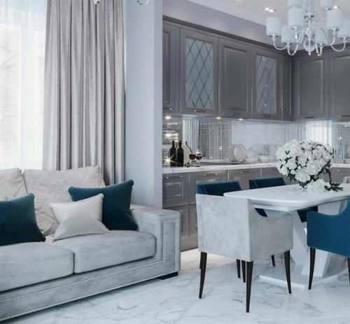 Как вам интерьер этой кухни - гостиной? 01