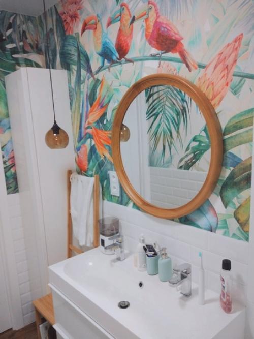 Доделали ванную комнату.