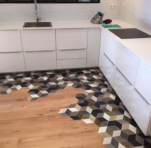 Красивые переходы между плиткой и ламинатом! 01