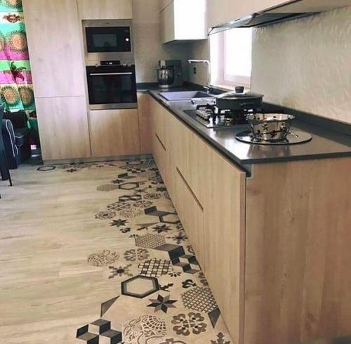 Красивые переходы между плиткой и ламинатом! 02