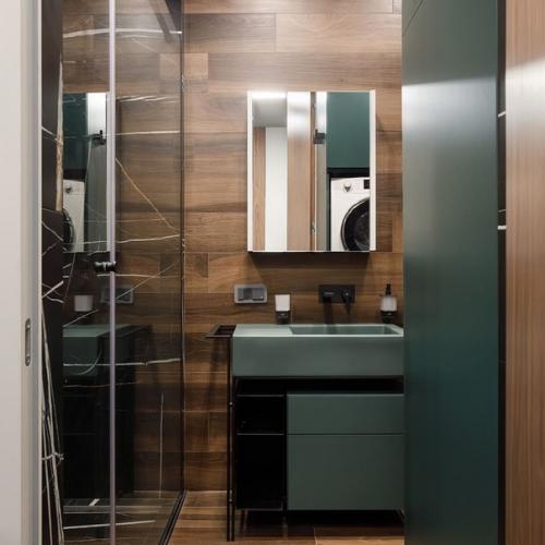 Благородный зеленый цвет в интерьере - интересное решение для дизайна. 04