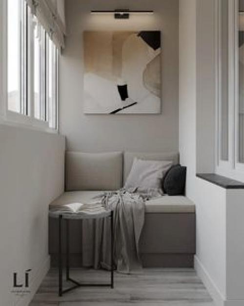 Лоджия - уютный уголок, который станет местом не только для отдыха, но и для работы.