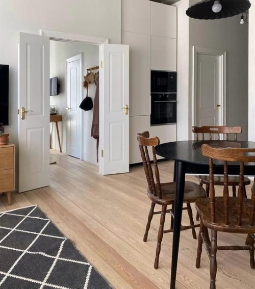 По-домашнему атмосферная кухня - гостиная. 02