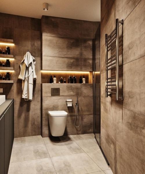 Проект ванной комнаты в Москве, площадь 6 кв. 01