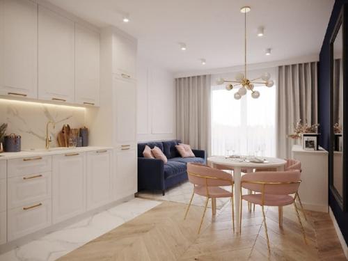 Элегантная кухня - гостиная!