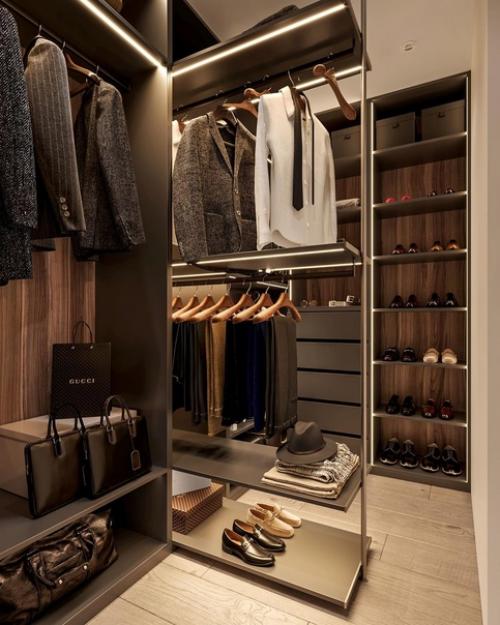 Спальня с любимым терракотовым, приятным деревом и зеленью. 03