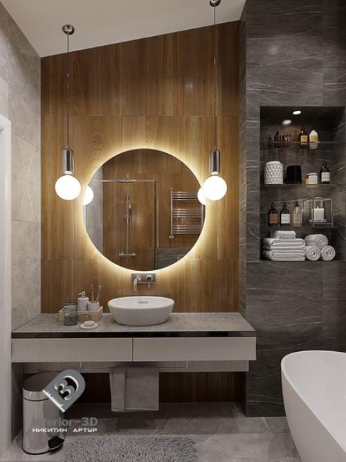 Ванная в проекте таунхауса в ЖК Каскад Парк г. Подольск. 01