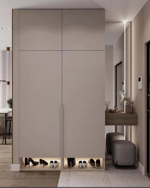 Современные прихожие.  Варианты организации. 04