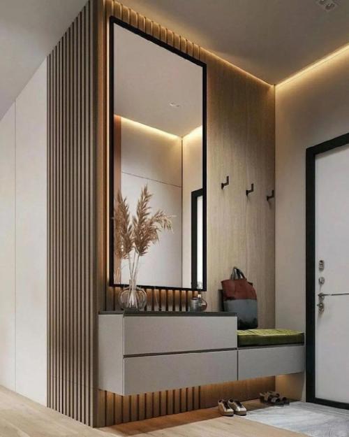 Современные прихожие.  Варианты организации. 05