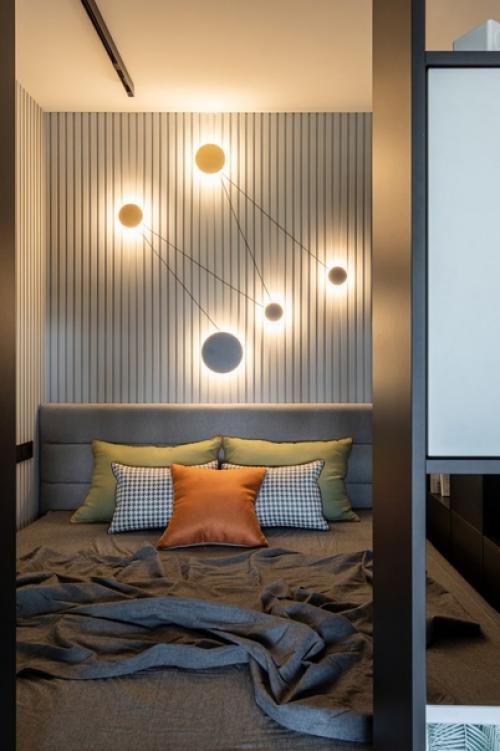 Уютная двушка в зеленых тонах для юной девушки. 03