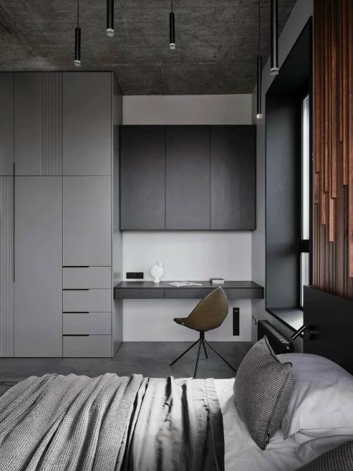 Этот интерьер - прекрасный пример того, как можно соединить брутальность индустриального стиля с ощущением домашнего тепла и уюта. 03