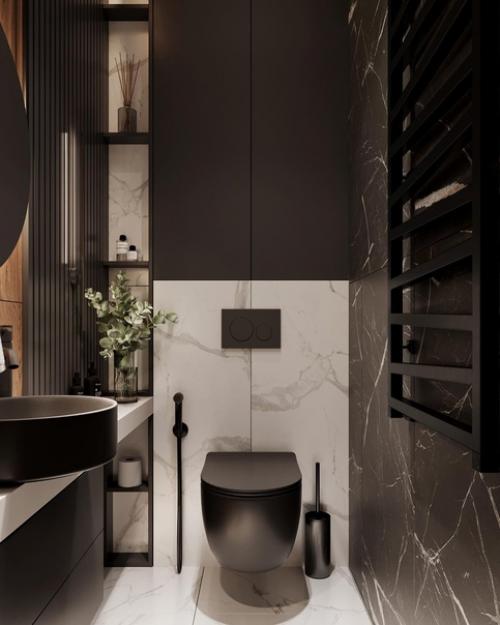 Маленький, но такой красивый санузел. 01