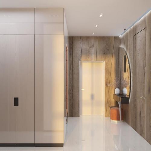 Зона прихожей.  Как все потрясающе продуманно. 01