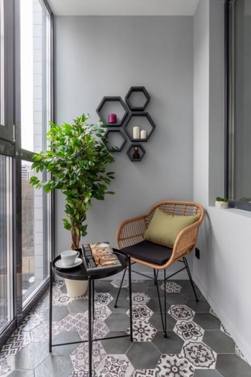 Уютная двушка в зеленых тонах для юной девушки. 05