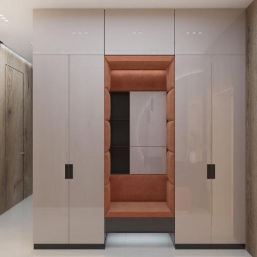 Зона прихожей.  Как все потрясающе продуманно. 02