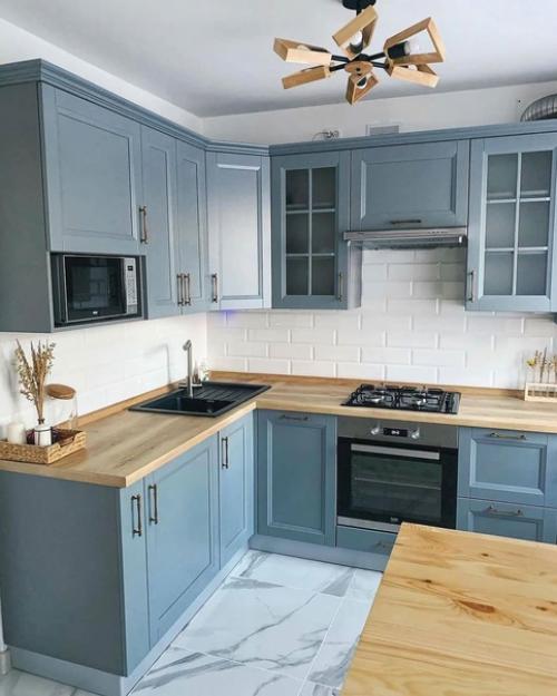 Кухня - гостиная в стильном сочетании.