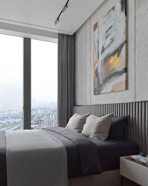 Апартаменты в высотке.  Удобный и комфортный интерьер для проживания одного человека. 04