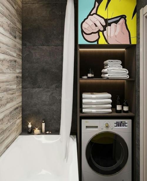 Не только стильный, а еще и функциональный проект однушки! 06