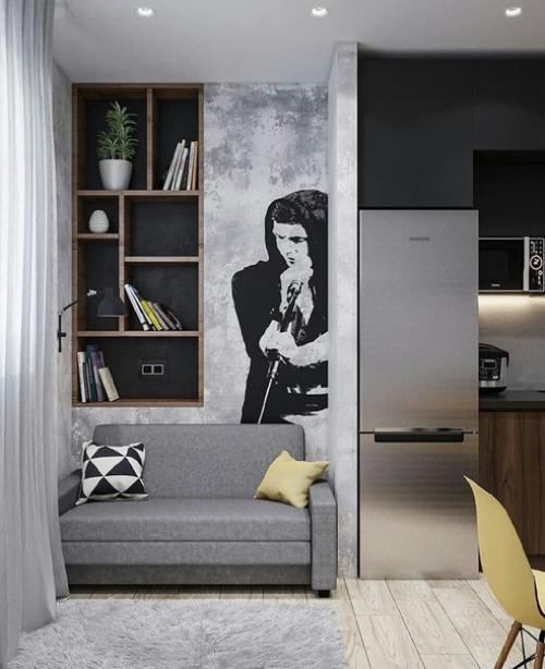 Не только стильный, а еще и функциональный проект однушки! 03