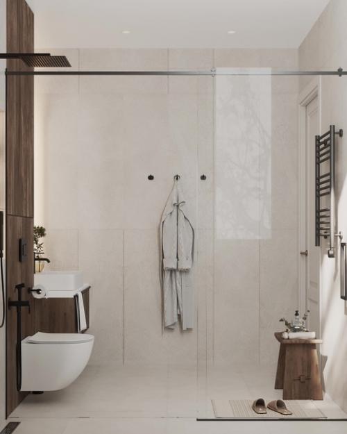 Ванная комната в загородном доме. 02