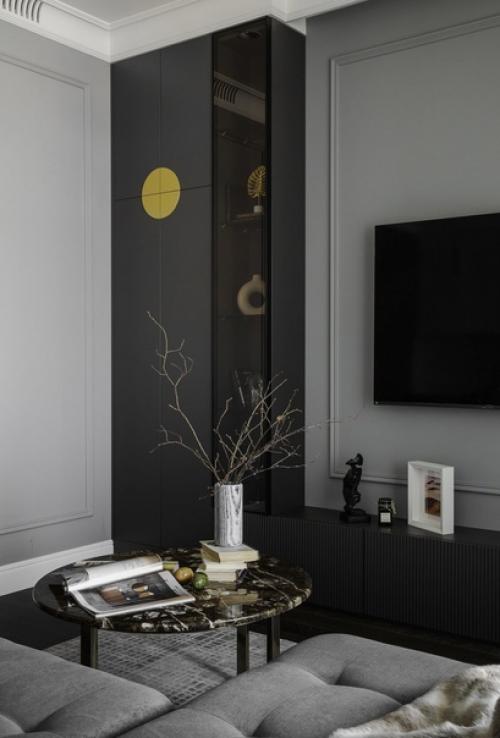 Минимум лишнего, только комфорт и роскошь - это основные принципы планировки помещения в стиле Неоклассики. 03