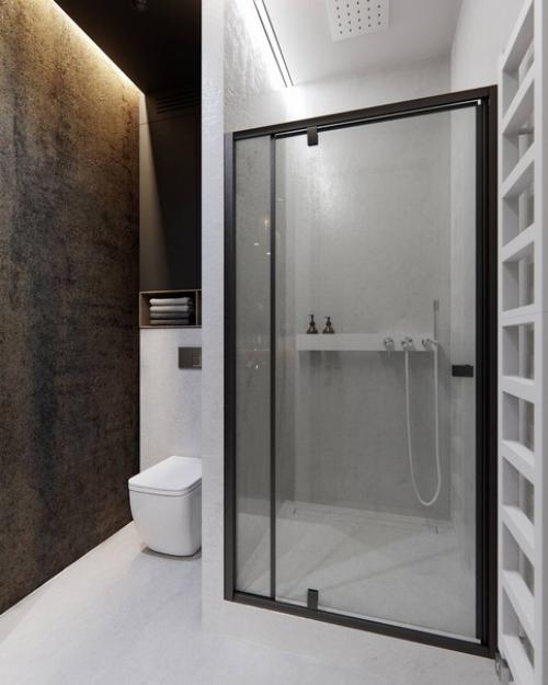 Санузел с душевой в деталях. 03