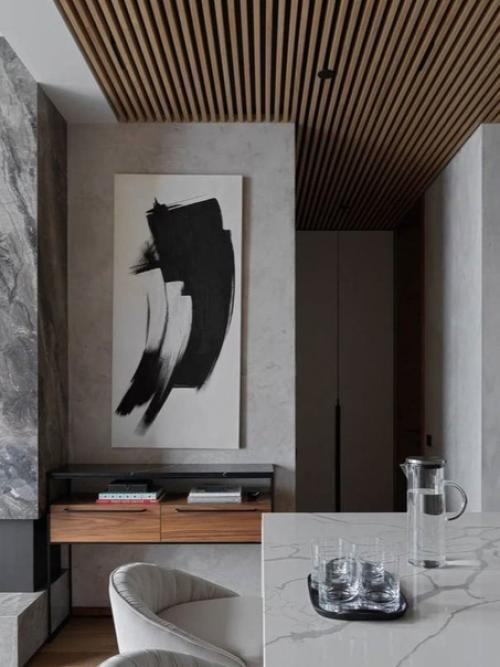 Апартаменты в высотке.  Удобный и комфортный интерьер для проживания одного человека. 02