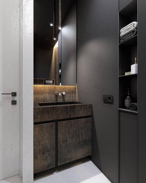 Санузел с душевой в деталях.