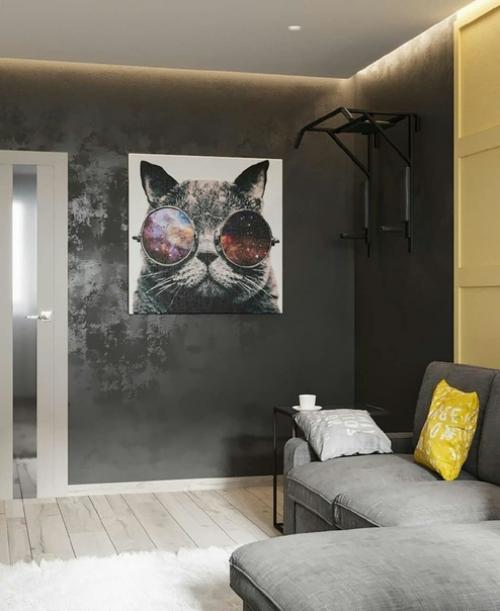 Не только стильный, а еще и функциональный проект однушки! 04