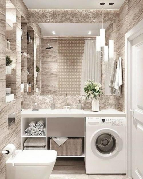 Разнообразные идеи размещения стиральной машины. 05