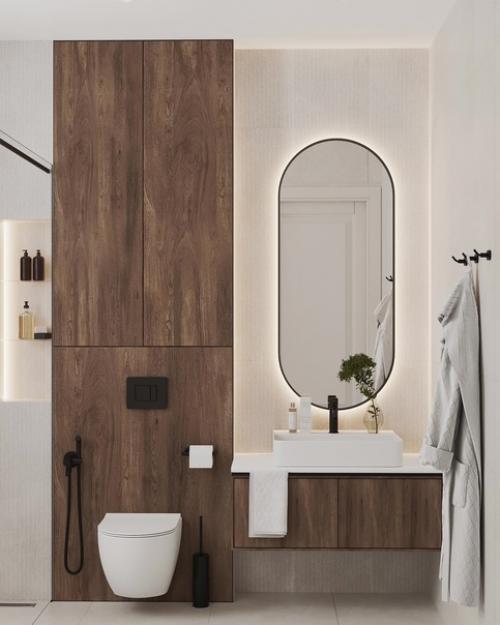 Ванная комната в загородном доме. 03