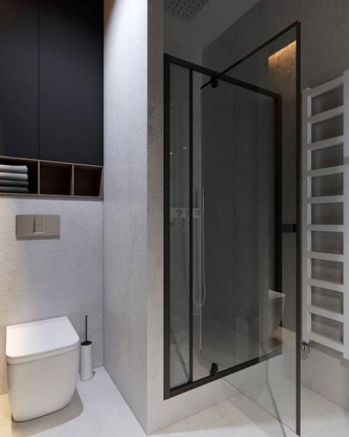 Санузел с душевой в деталях. 02