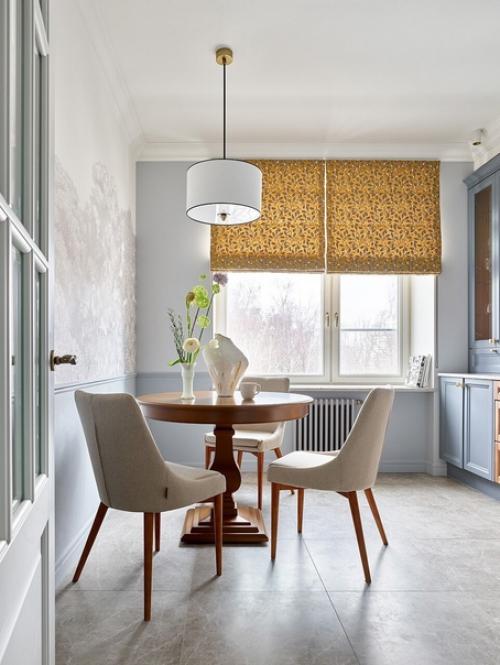 Элегантная трешка с печкой и домашней библиотекой. 03