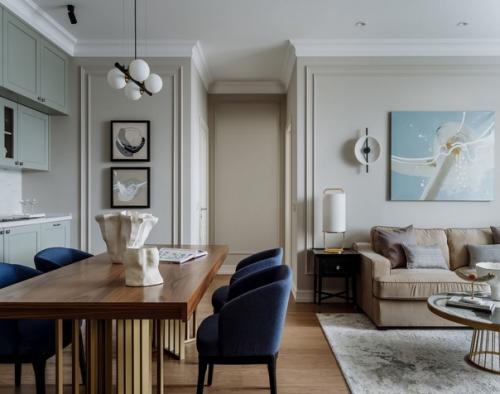 Стильная трехкомнатная квартира, площадью - 76 кв. 01